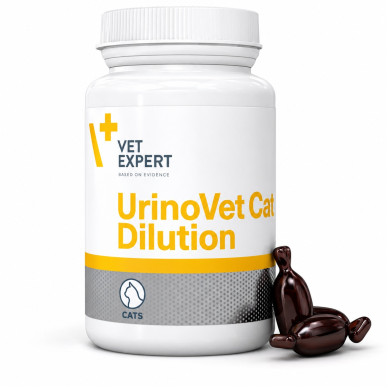 Urinovet Cat Vet Expert – Dilution – Supliment pentru Sănătatea Tractului Urinar la Pisici – 45 Capsule Twist-Off